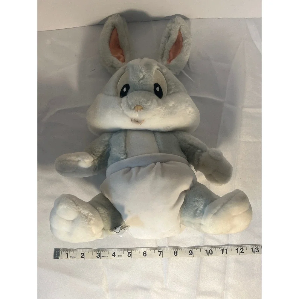 Vintage Warner Bros Studio Store Bugs Bunny Diaper‎ Plush Toy 2000